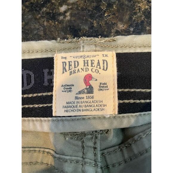 Redhead Men's Cargo Pants Green Size 40x32 Casual Straight Leg - Picture 11 of 13